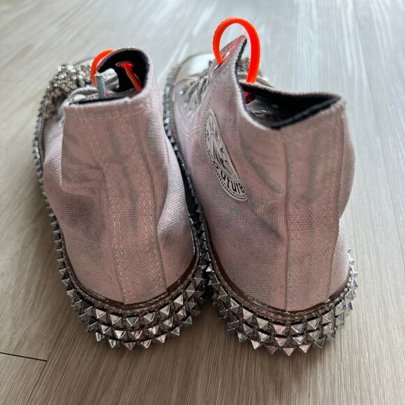 Nan-ku x Free People Cruise Studded Hi-Top Sneakers 37 US 7 Mellow Mauve NEW - Picture 8 of 12